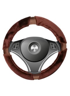 Luxus Fluffy Fur Steering Wheel Cover - Premium Smooth Fur, Universal Fit 38cm Medium Size BROWN - pzsku/Z6E532D291278C47D9922Z/45/_/1707924548/24c1c209-f07f-4b7c-b30f-a51746ab47e4