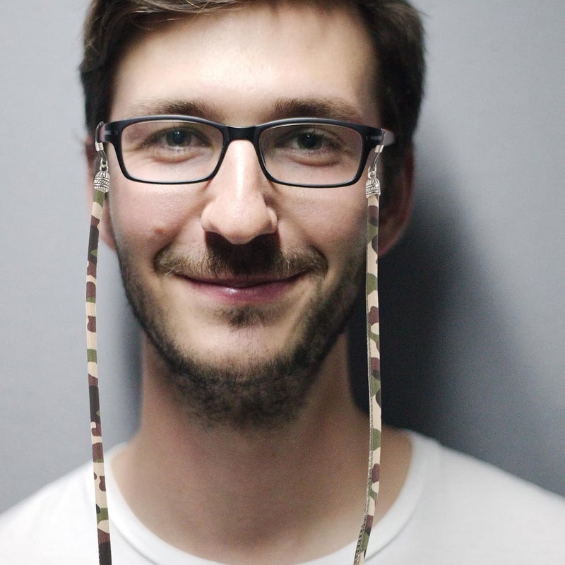 4pcs Camouflage Glasses Lanyards Eyeglass Holders for Men and Women, Sports Eyewear Retainers with Thick Sturdy Straps, Anti-drop Glasses Chain Accessories for Outdoor Activities - Image 5