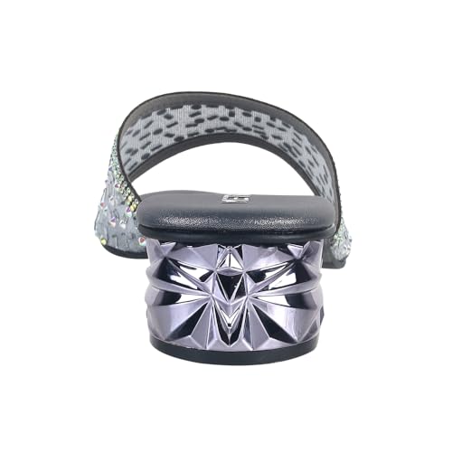 Metro Women Gun Metal Block Heel Fashion/Ethnic Slip-on Sandal UK/7 EU/40 (35-1632) - Image 5