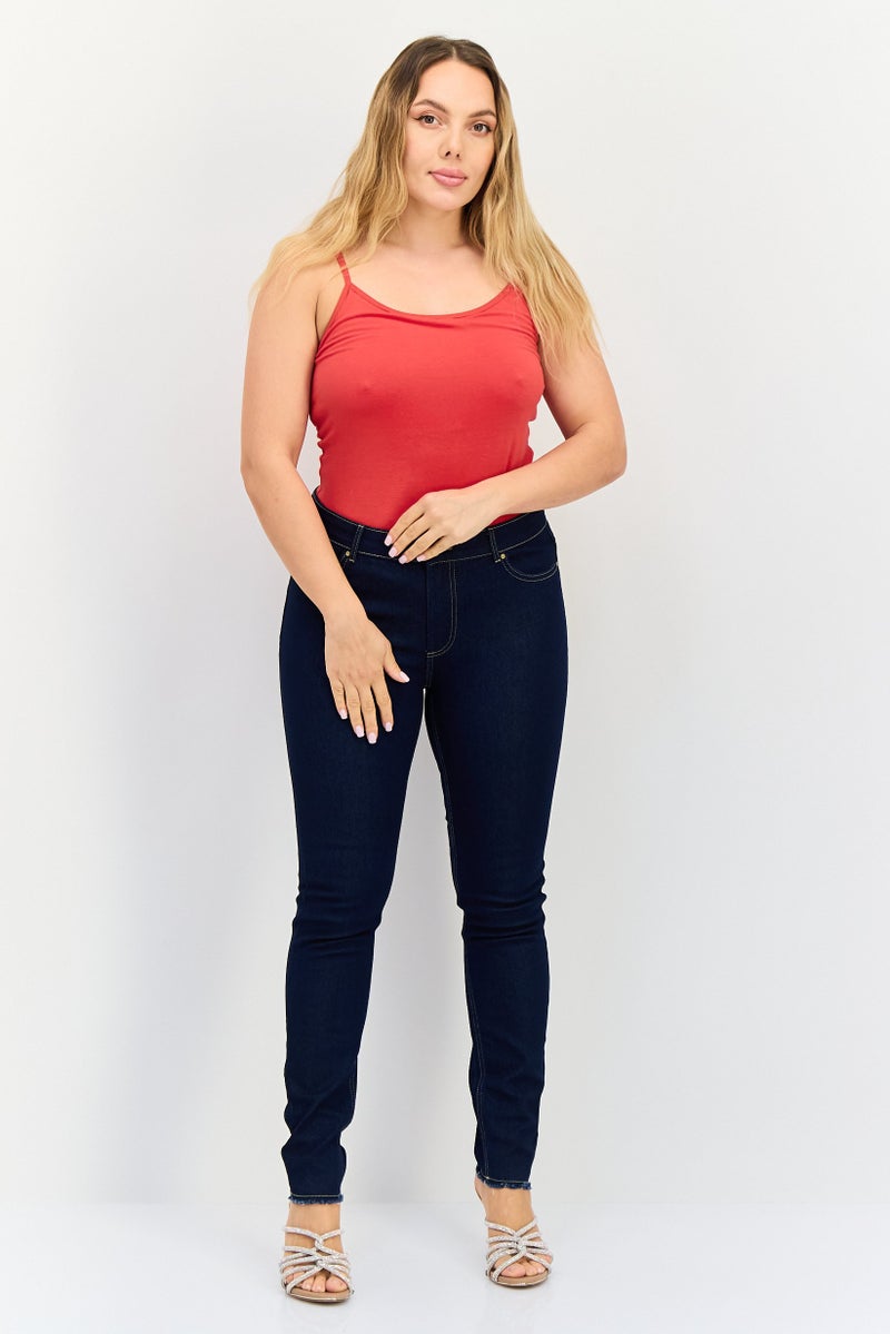 ONLY Jdy By Only Women Skinny Fit Solid Stretchable Jeans, Navy - Image 4