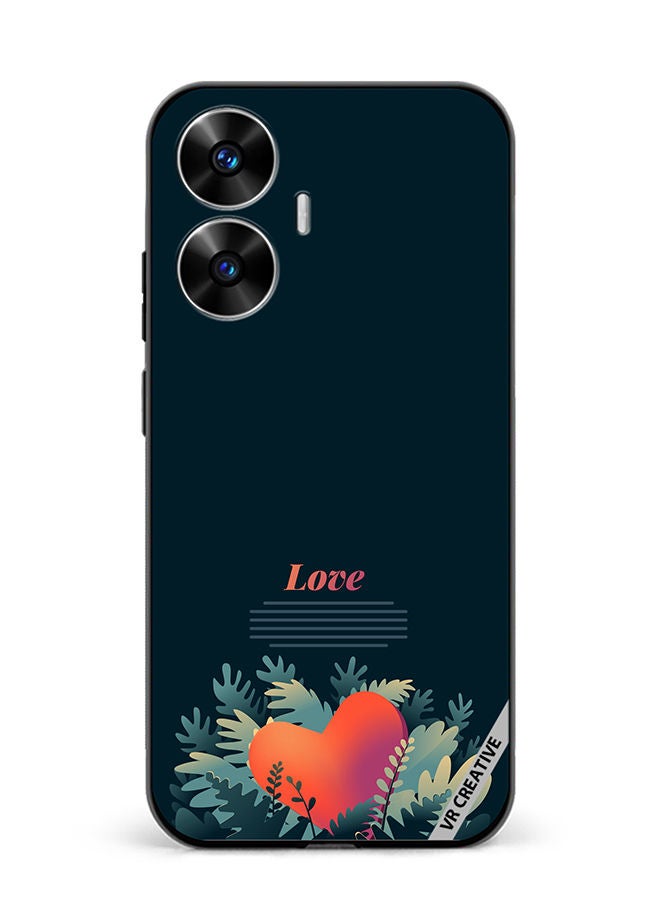VR CREATIVE Protective Case Cover For Realme C55 Love Design Multicolour - Image 1