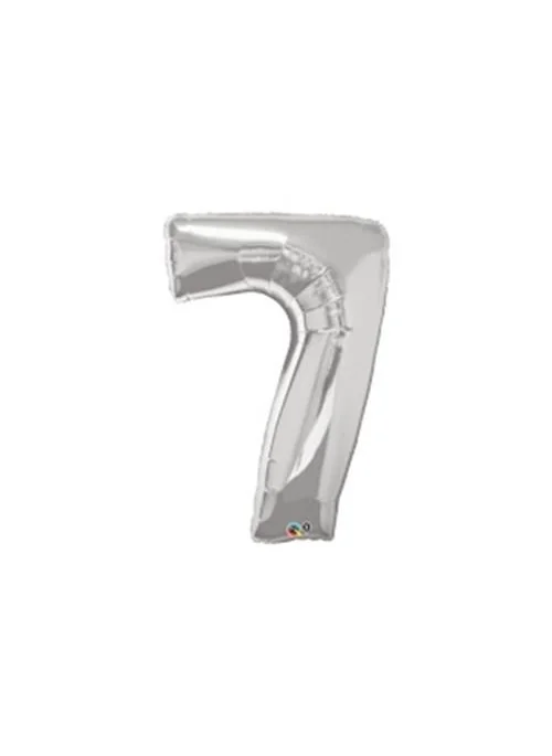 No-Name 7 Foil Balloon Metallic