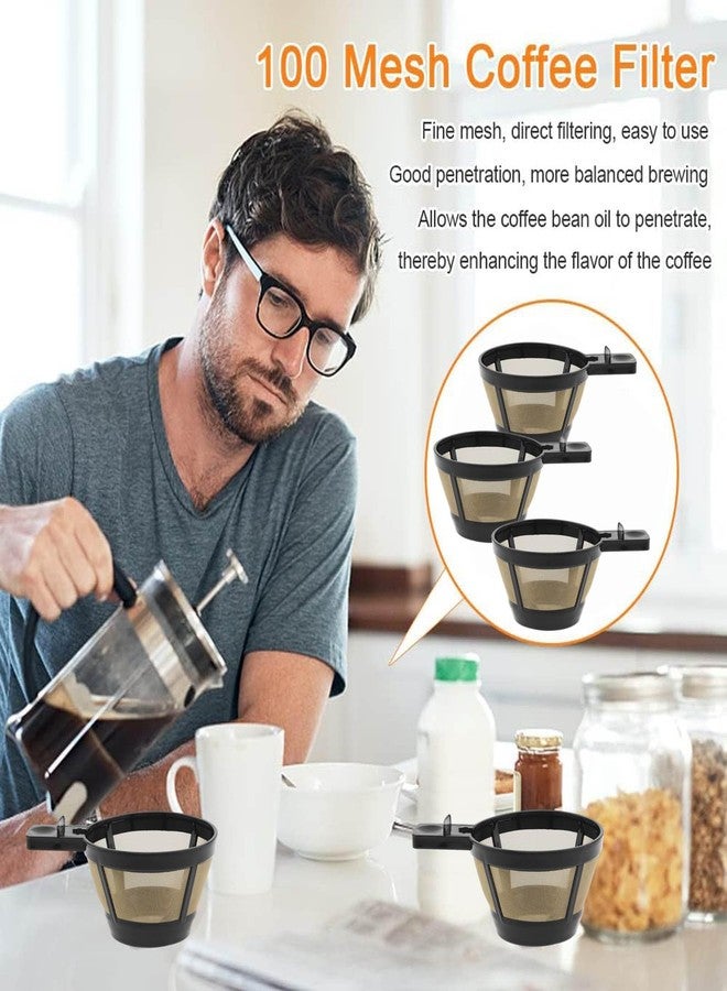 TQEONKL Reusable Single Coffee Filter Baskets 3PC, Coffee Basket Grounds Filters Replacement, Compatible with Hamilton 2-Way Brewer Coffee Maker Filters Models 49980A, 49980Z, 47650, 49933 Accessories Part - Image 3