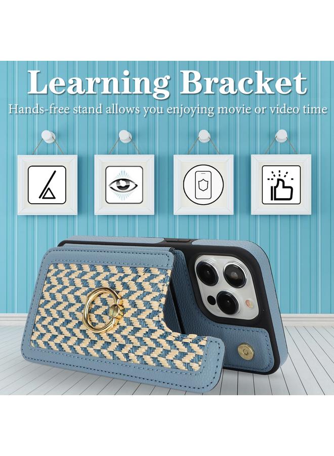 اس-توب جراب لهاتف iPhone 14 Pro مزود بفتحة بطاقة مزدوجة وغطاء كامل للهاتف مع حزام متقاطع - Image 5