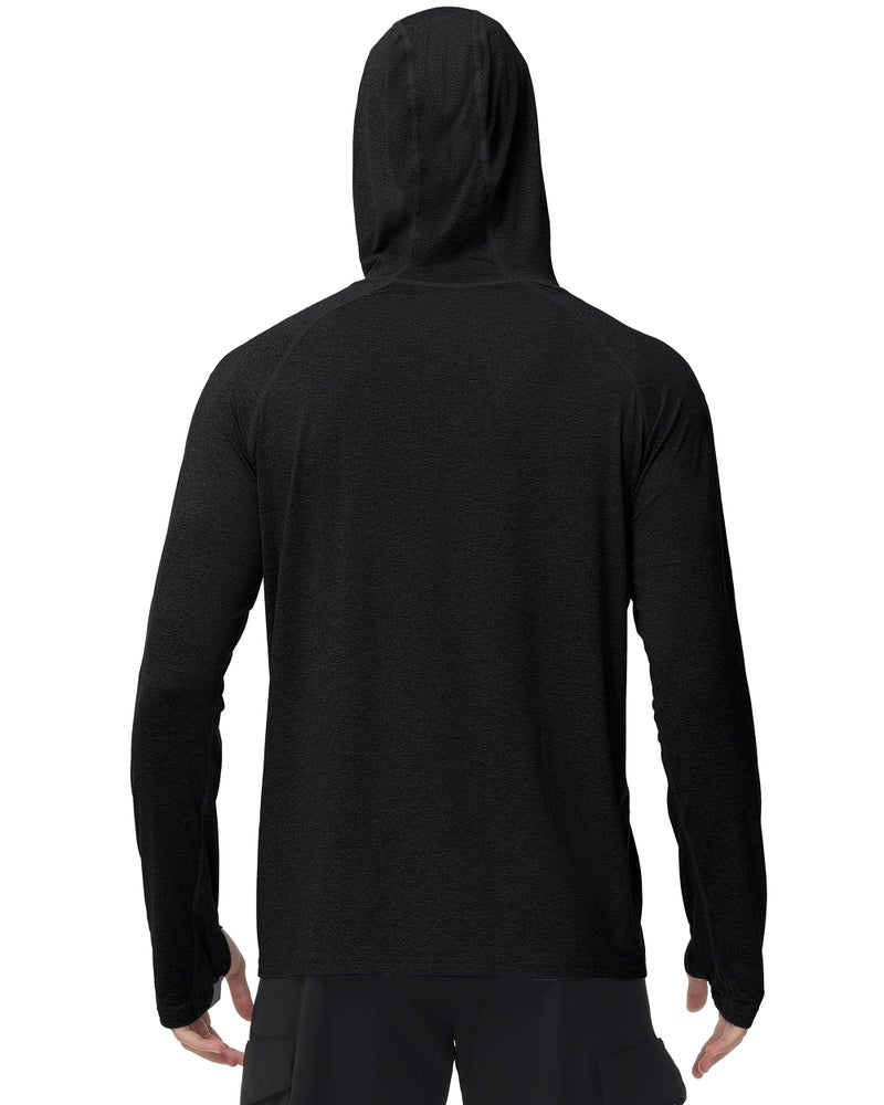 Roadbox Men's Fishing Rash Guard Shirts - SPF 50+ Long Sleeve UV Sun Protection Shirt for Sports Running Hiking Workout Swimming - Image 3