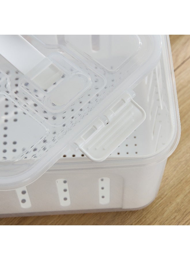 Home Box Sistematico Clip Lock Canister with Drainage - 2000 ml - Image 4