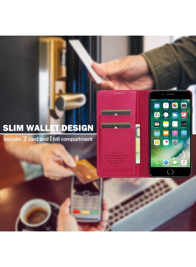 LC.IMEEKE Case For iPhone SE 2022 L1 Series Frosted Fine Texture PU Phone Case - Image 4