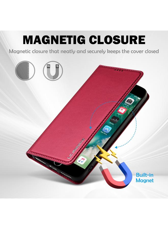 LC.IMEEKE Case For iPhone SE 2022 L1 Series Frosted Fine Texture PU Phone Case - Image 3