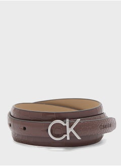 CALVIN KLEIN Logo Detailed Allocated Hole Buckle Belt  - Image 1