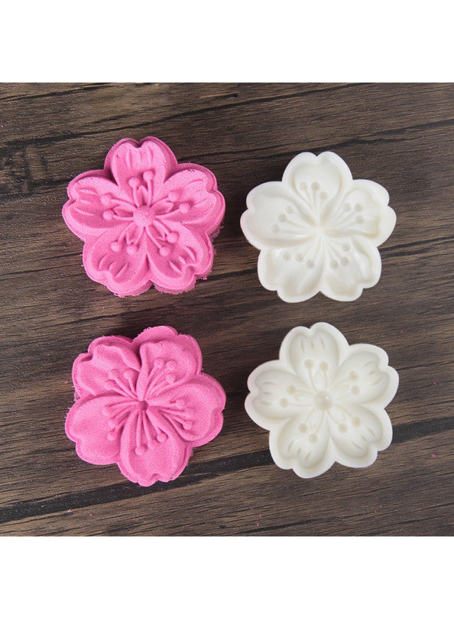 Hand-pressed Mooncake Mold Household Mung Bean Cake Embossed Ice-skin Mooncake Baking Pastry Pasta 2024 New Mid-Autumn Festival-Specifications:【45644】50g Meiman Life 4 Pieces-Color:Default  - Image 3