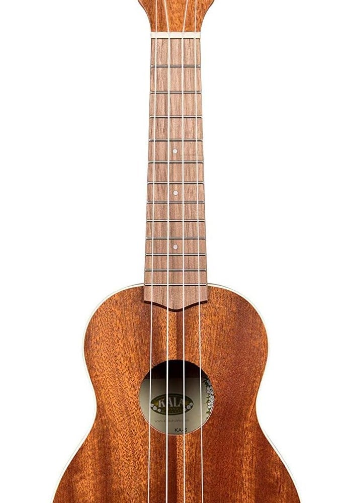 Kala Satin Mahogany Soprano Ukulele with White Binding (KA-S) - Image 2