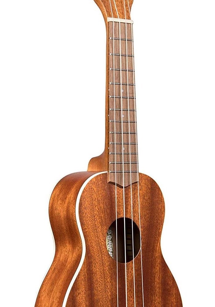 Kala Satin Mahogany Soprano Ukulele with White Binding (KA-S) - Image 1