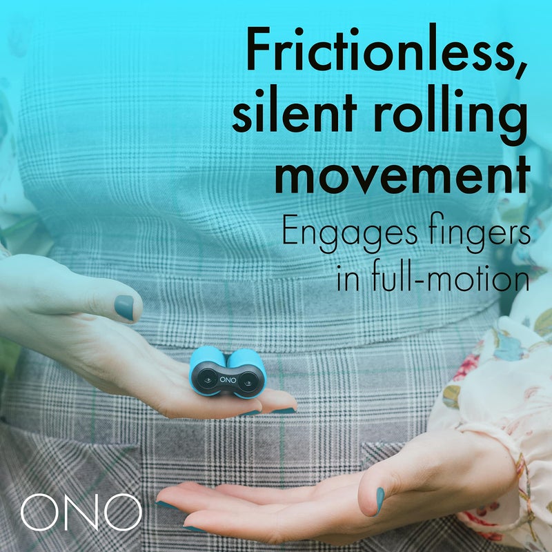 ONO Roller - Handheld Fidget Toy for Adults | Help Relieve Stress, Anxiety, Tension | Promotes Focus, Clarity | Compact, Portable Design (Teal, Junior Size - ABS Plastic) - Image 4