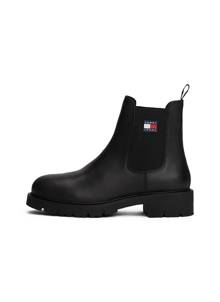 تومي جينز Leather Cleat Chelsea Boots