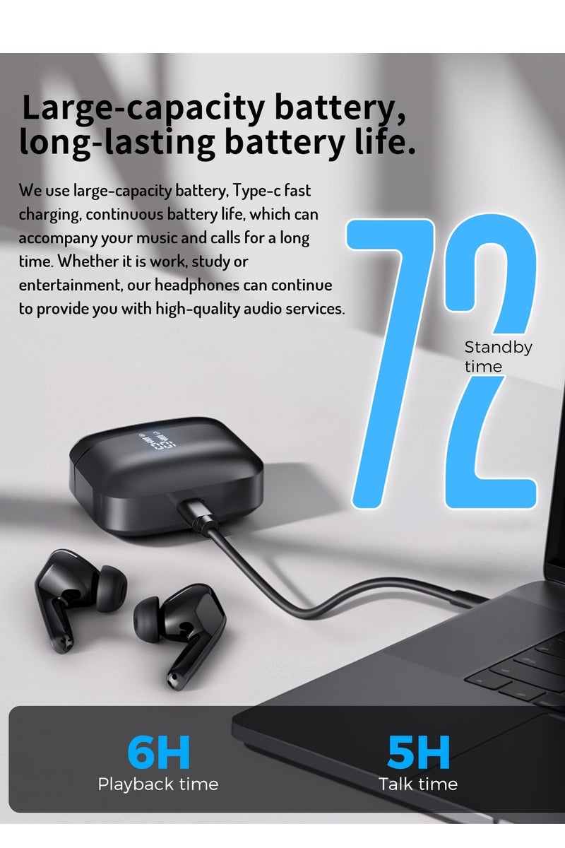 Wireless Earbuds Bluetooth 5.3 Headset in-Ear Headphone Hifi Bass Noise Canceling Earphone for iPhone 15 13 Pro Max 14 Samsung S24 Ultra S23 FE A53 A54 S22 S21 Galaxy Z Flip 5 Google Pixel 6 7 6a 7a 8 - Image 4