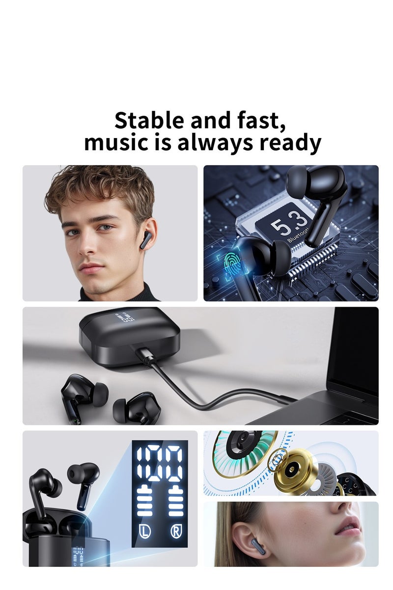 Wireless Earbuds Bluetooth 5.3 Headset in-Ear Headphone Hifi Bass Noise Canceling Earphone for iPhone 15 13 Pro Max 14 Samsung S24 Ultra S23 FE A53 A54 S22 S21 Galaxy Z Flip 5 Google Pixel 6 7 6a 7a 8 - Image 2