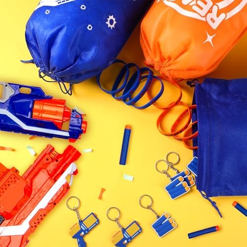 Sureio لوازم حفلة معركة السهام Sureio 138 قطعة تشمل أكياس هدايا معركة السهام، أساور مطاطية سيليكون، حلقات مفاتيح، تاتو مؤقت لعيد الميلاد - Image 5