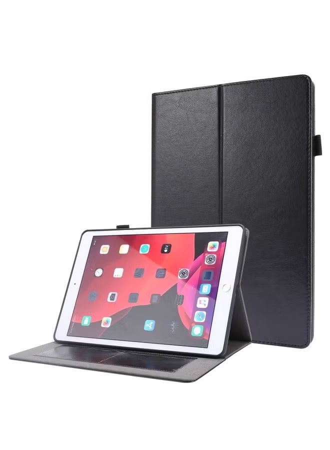 PROMASS Case Cover For iPad 10.2 / iPad Pro 10.5 Crazy Horse Texture Horizontal Flip Leather Case with 2-folding Holder & Card Slot Black