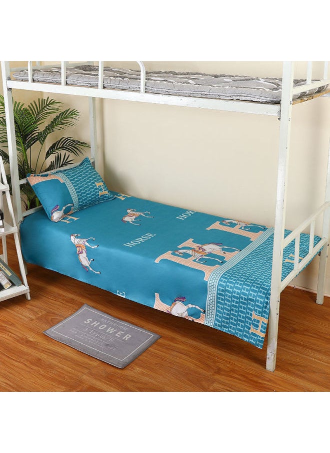 Generic - Simple Single Sheets 1 Meter 1.2 Meters Upper And Lower Bunk Dirty Cartoon Student Sheets Dormitory Dormitory Male And Female Students-Color:Stripes-Specifications:Bed Sheet Single Piece 120cmx230cm - Image 1