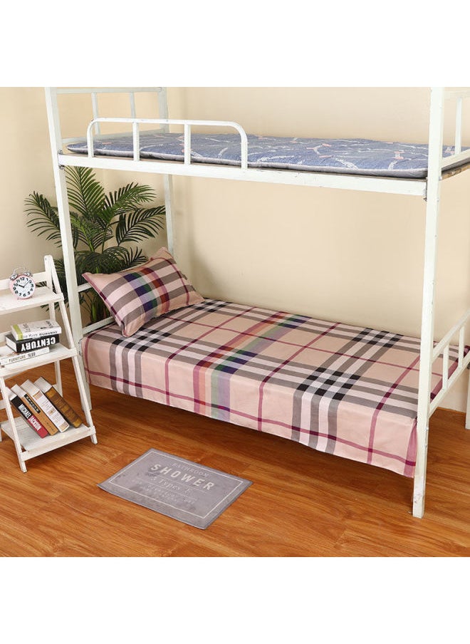 Generic - Simple Single Sheets 1 Meter 1.2 Meters Upper And Lower Bunk Dirty Cartoon Student Sheets Dormitory Dormitory Male And Female Students-Color:Stripes-Specifications:Bed Sheet Single Piece 120cmx230cm - Image 1