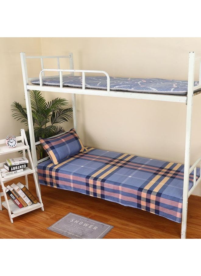 Generic - Simple Single Sheets 1 Meter 1.2 Meters Upper And Lower Bunk Dirty Cartoon Student Sheets Dormitory Dormitory Male And Female Students-Color:Stripes-Specifications:Bed Sheet Single Piece 120cmx230cm - Image 1