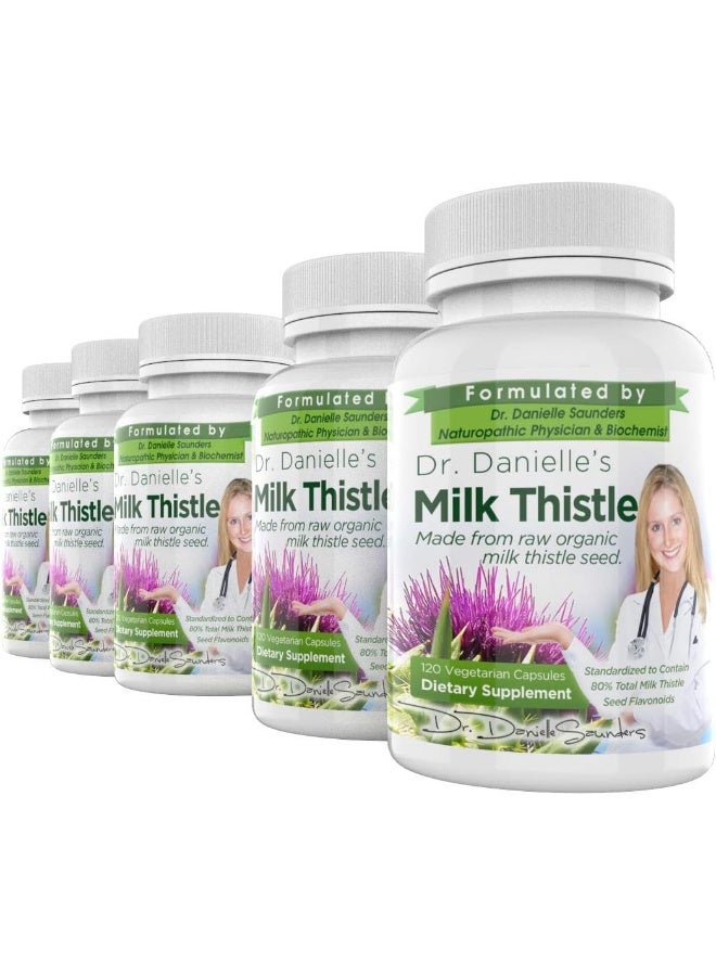 Doctor Danielle Milk Thistle 30:1 Extract, Standardized to Contain 80% Total Flavonoids 120 Capsules - Image 5