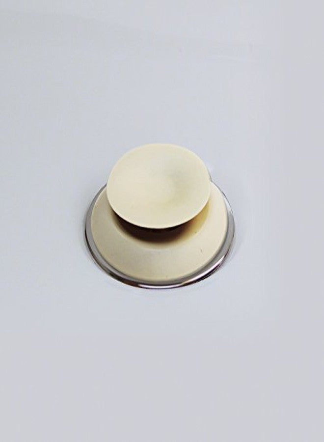 Keeney K820-61 1-1/2 in. Stop N' Pop Rubber Bath Tub Stopper, White - Image 2