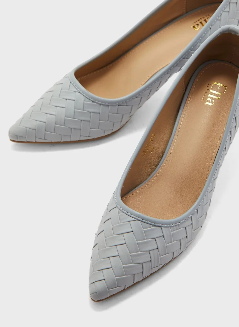 ELLA Weaved Pointed Pump