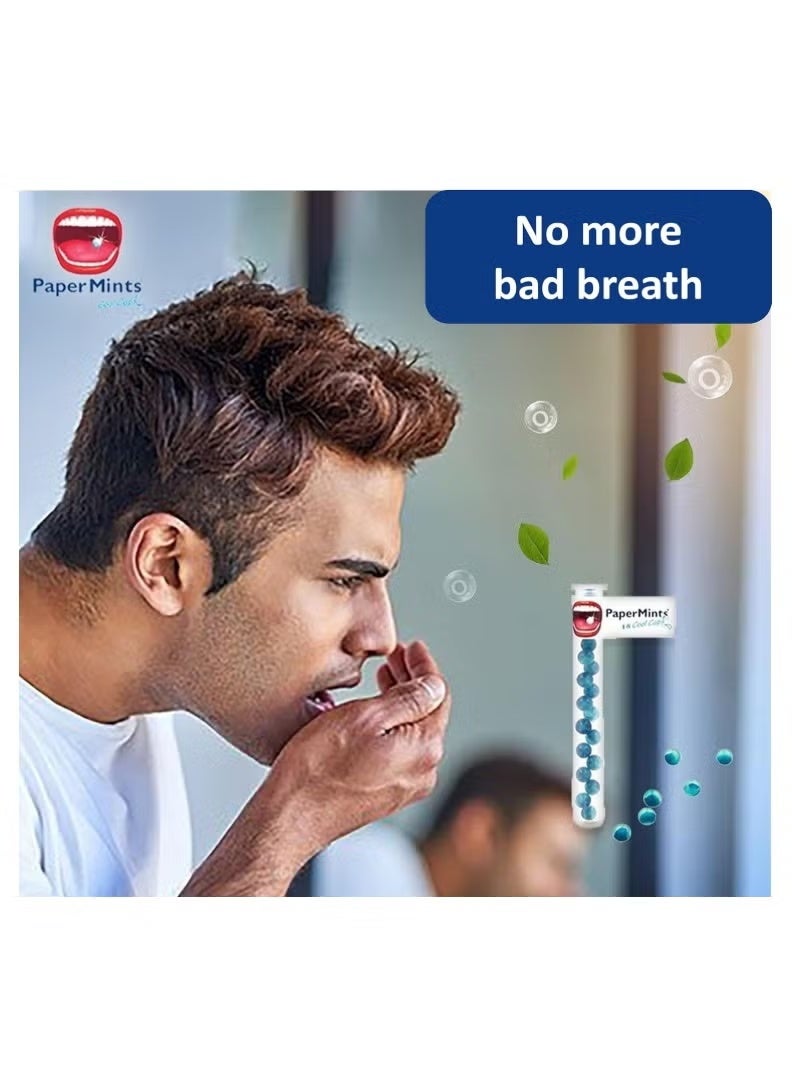 PaperMints Cool caps breath refreshers 3 x tubes of 18 capsules - Image 3