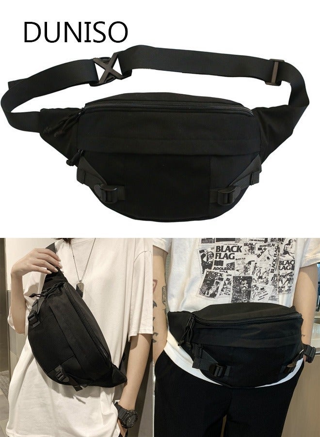 DUNISO Compact Sling Bag for Men and Women, Waterproof Crossbody Bag Chest Shoulder Backpack with Buckle, Everyday Carry Bag for Travel, Work, Sport - Image 1