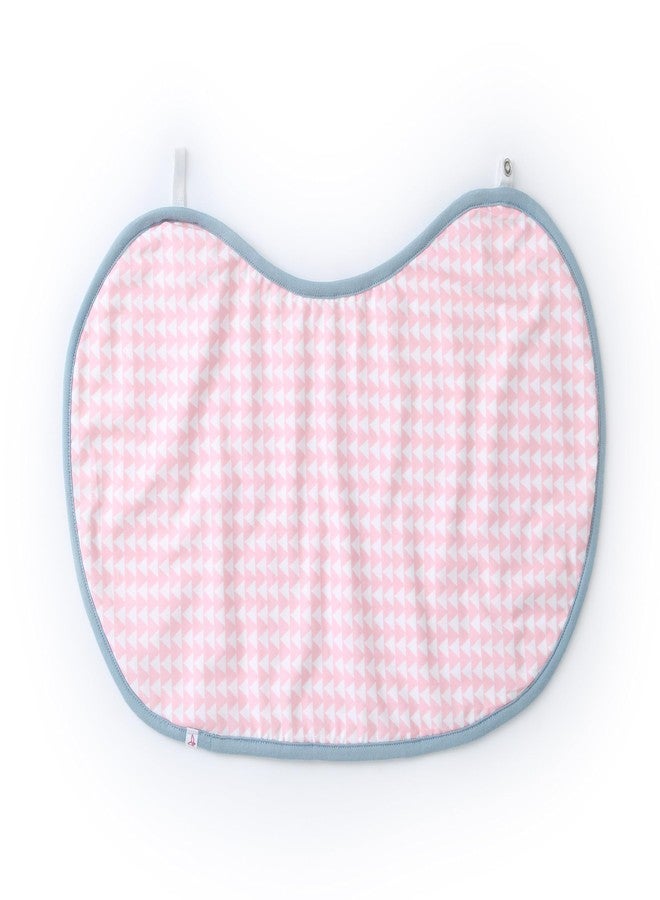 Momzjoy Starry Array Organic Cotton Bib cum Burp Cloths - Set of 2 | Ultra-Soft Bamboo Terry Backing | Large Size for Feeding & Burping | Baby Essentials 0-12 Months - Image 4