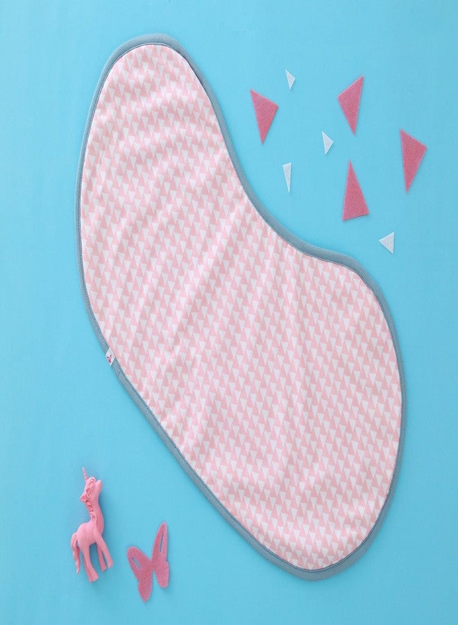 Momzjoy Starry Array Organic Cotton Bib cum Burp Cloths - Set of 2 | Ultra-Soft Bamboo Terry Backing | Large Size for Feeding & Burping | Baby Essentials 0-12 Months - Image 3