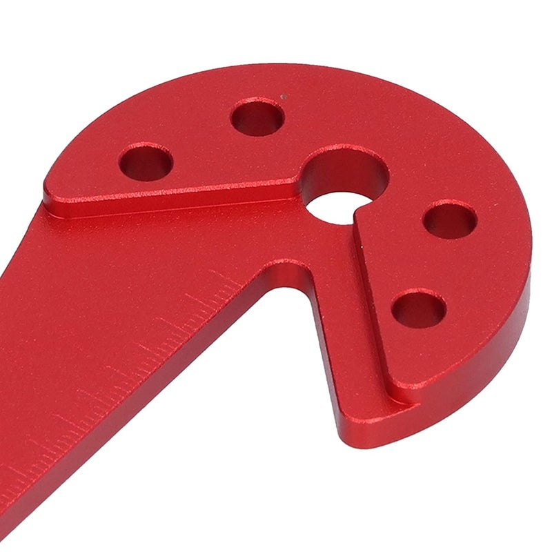 أداة النجارة الخشبية المحمولة الخفيفة الدقيقة ذات مركز الخدش المصنوع من سبائك الألومنيوم الحمراء - Image 5