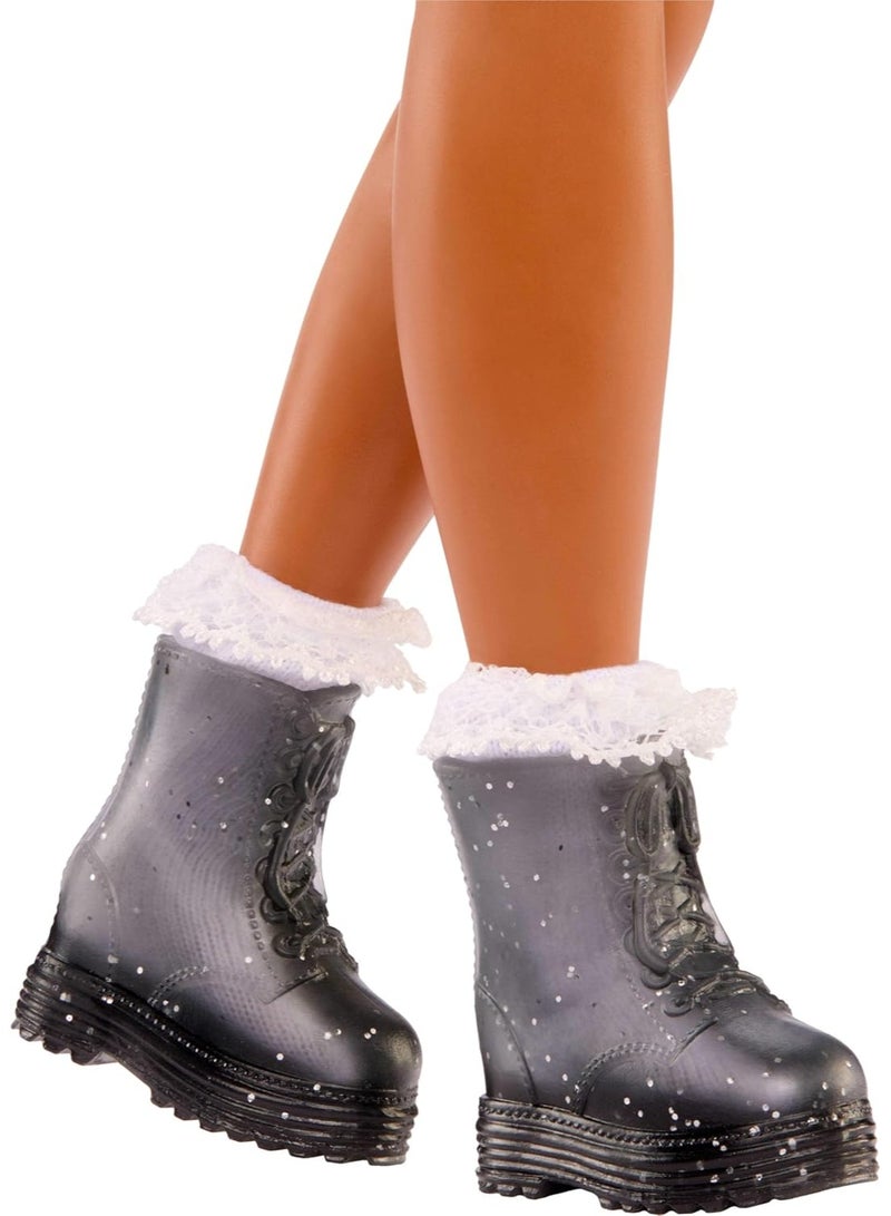 Barbie Dream Besties JGG36 Moving Zia Fashion Doll with Extendable Fashion and Wavy Brown Hair, 7 Pieces Hair and Moon - Image 3