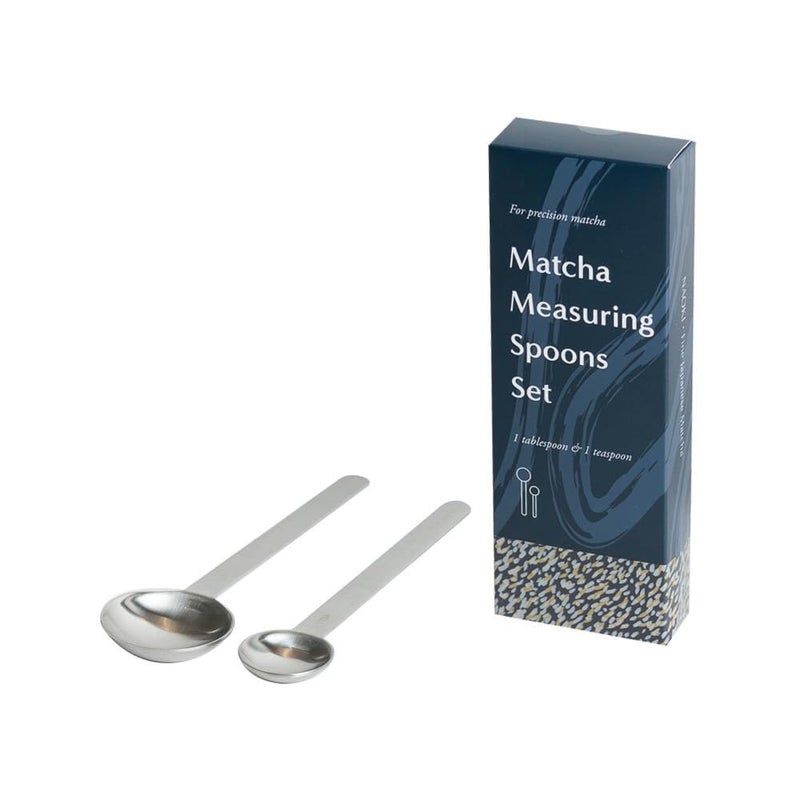 Naoki Matcha Stainless Steel Measuring Spoon/Scoop Matcha Set - 2g (1 teaspoon) and 6g (1 table spoon) Serving Of Matcha Powder - Image 1