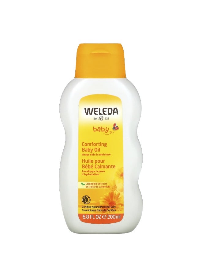 Weleda Weleda, Baby, Comforting Baby Oil, Calendula Extracts, 6.8 fl oz (200 ml)  - Image 1