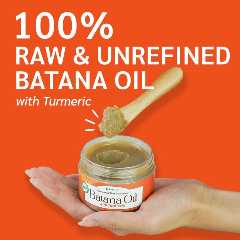 Well's Oil Pure Batana Oil with Turmeric Extract | 100% Natural & Unrefined | Cold-Pressed in Honduras | Nourishes & Conditions Hair | Suitable for All Hair Types (4.23 oz / 119 g) - Image 2
