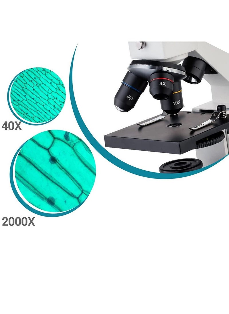 MARGOUN - Microscope Compound Monocular Microscope 40X-2000X for Kids Students and Adults - Image 1