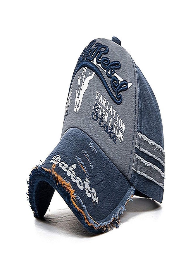 Handcuffs Denim Stylish Cap for Men Women Baseball Adjustable Free Size Caps - Image 1