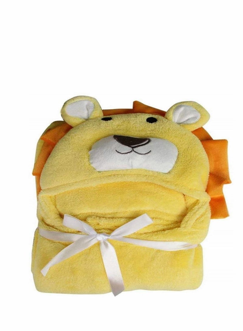واي آند دي Baby Hooded Bath Towels Animal Bathrobe Fleece Towel Blanket Ultra Soft and Super Absorbent for Newborns, Infants Toddlers – Suitable as Gifts - Image 4