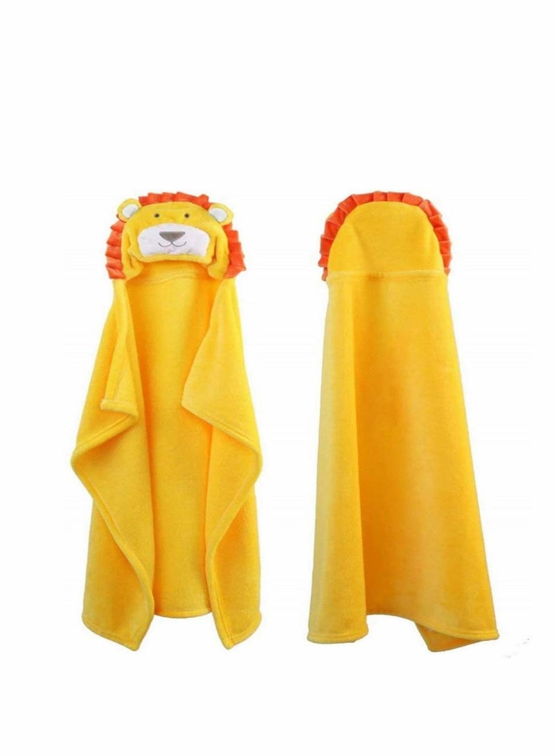 واي آند دي Baby Hooded Bath Towels Animal Bathrobe Fleece Towel Blanket Ultra Soft and Super Absorbent for Newborns, Infants Toddlers – Suitable as Gifts - Image 3