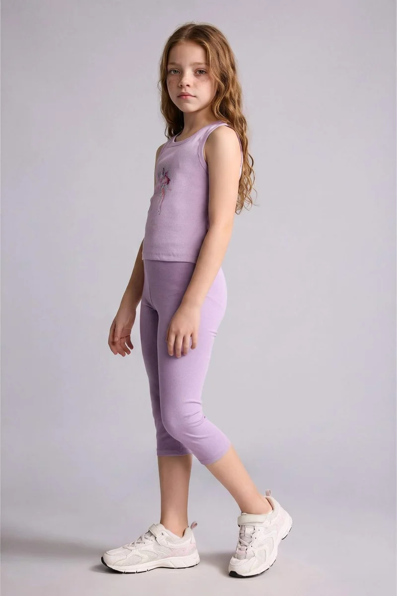 ديفاكتو Girl Capri Length Leggings