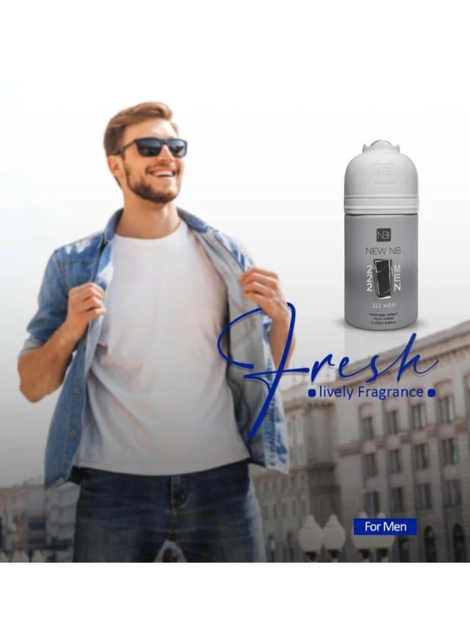 NEW NB Unbranded 222 Men Deodorant Perfume – 250ml | Refreshing & Long-lasting Fragrance - Image 5