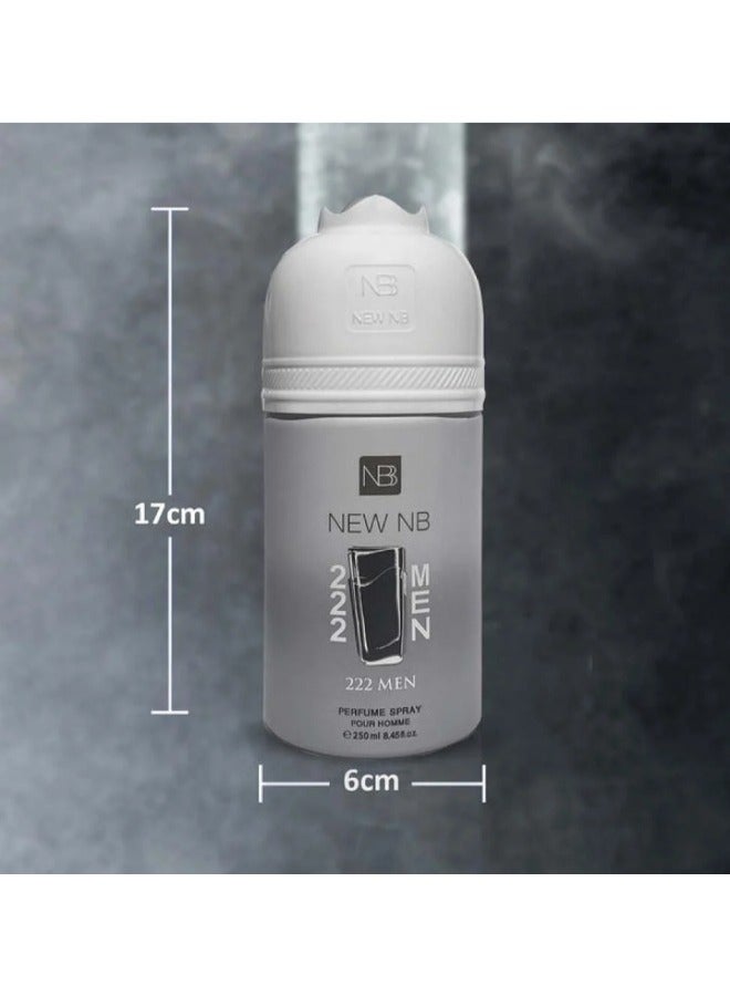 NEW NB Unbranded 222 Men Deodorant Perfume – 250ml | Refreshing & Long-lasting Fragrance - Image 3