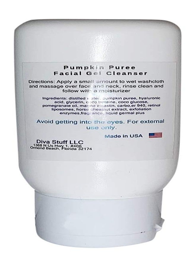 Diva Stuff Pumpkin Puree Exfoliating Enzyme Facial Gel Cleanser, With Hyaluronic Acid, Marine Elastin, Horse Chestnut and Retinol, 2 oz - Image 3