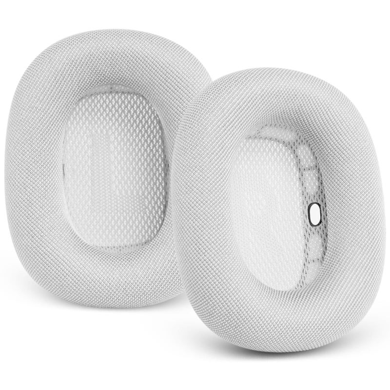 G GVOEARS Ear Cushions for AirPods Max - Ear Cups Replacement Cover - Upgraded Memory Foam for Apple Air Pods Max Headphones - Like Original (Silvery) - Image 1