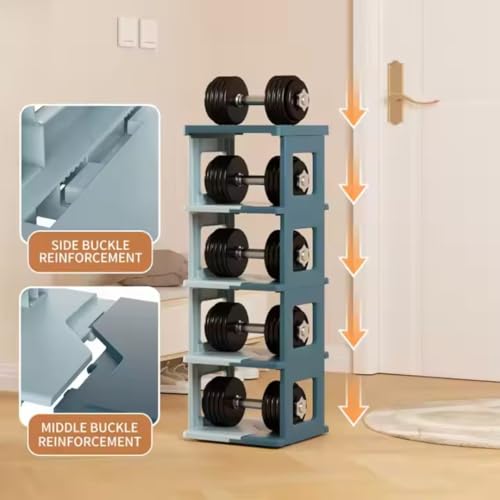Aliensware 5 Tier Shoe Rack, Sturdy, Collapsible and Versatile Almirah Shoe Storage Organizer Stand, Foldable Closet, Stackable Cabinet for Boots, Slipper, Sneaker, Living Room, Bathroom,Aliens-Blu - Image 2