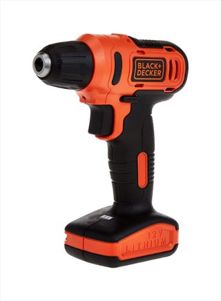 BLACK+DECKER Cordless Drill Driver, 12V 1.5Ah, 900 RPM, 13 Piece Bits, Kitbox, For Drilling & Fastening, LED Light, Soft Grip, Variable Speed, Lightweight, Compact Storage, Orange/Black - LD12SP-B5 Orange/Black - view 2