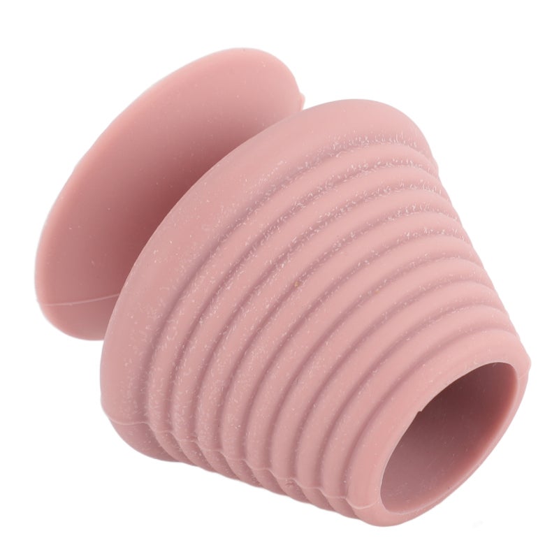 Pinkish Silicone Bathtub Overflow Drain Cover - Suction Cup Seal Prevent Leakage Tub Stopper for Bathroom Safety Bathtub Soaking Kids and Adults - Image 4