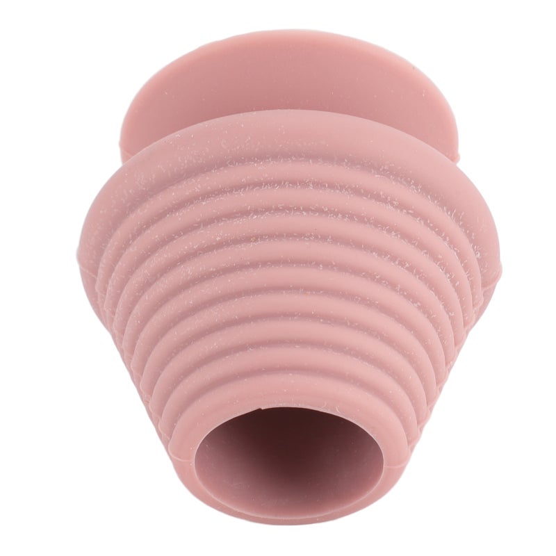 Pinkish Silicone Bathtub Overflow Drain Cover - Suction Cup Seal Prevent Leakage Tub Stopper for Bathroom Safety Bathtub Soaking Kids and Adults - Image 5